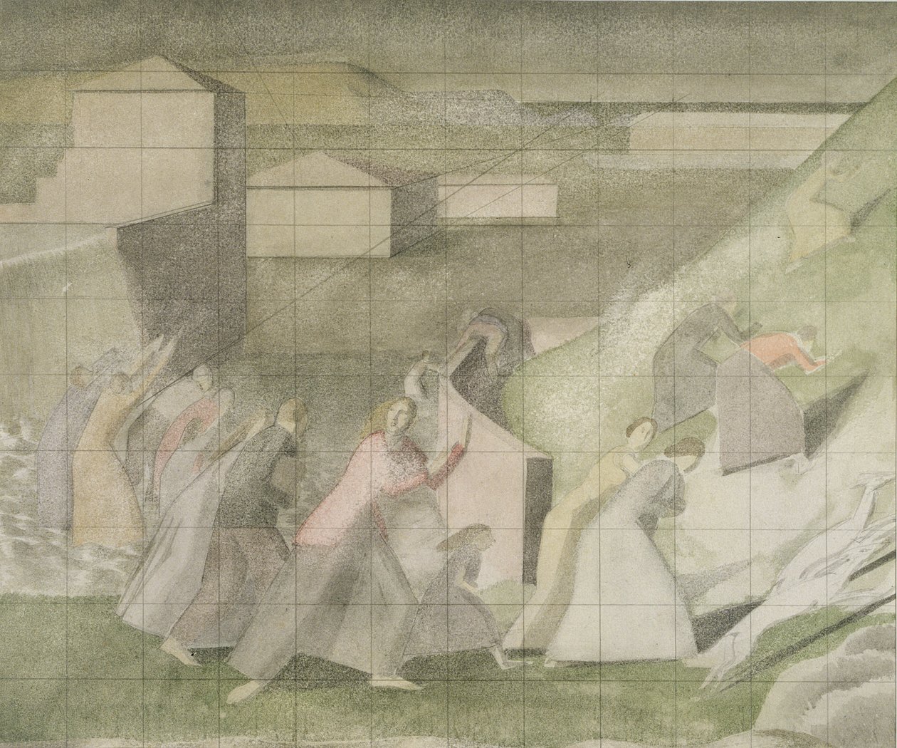 Studie voor de Zondvloed door Winifred Knights