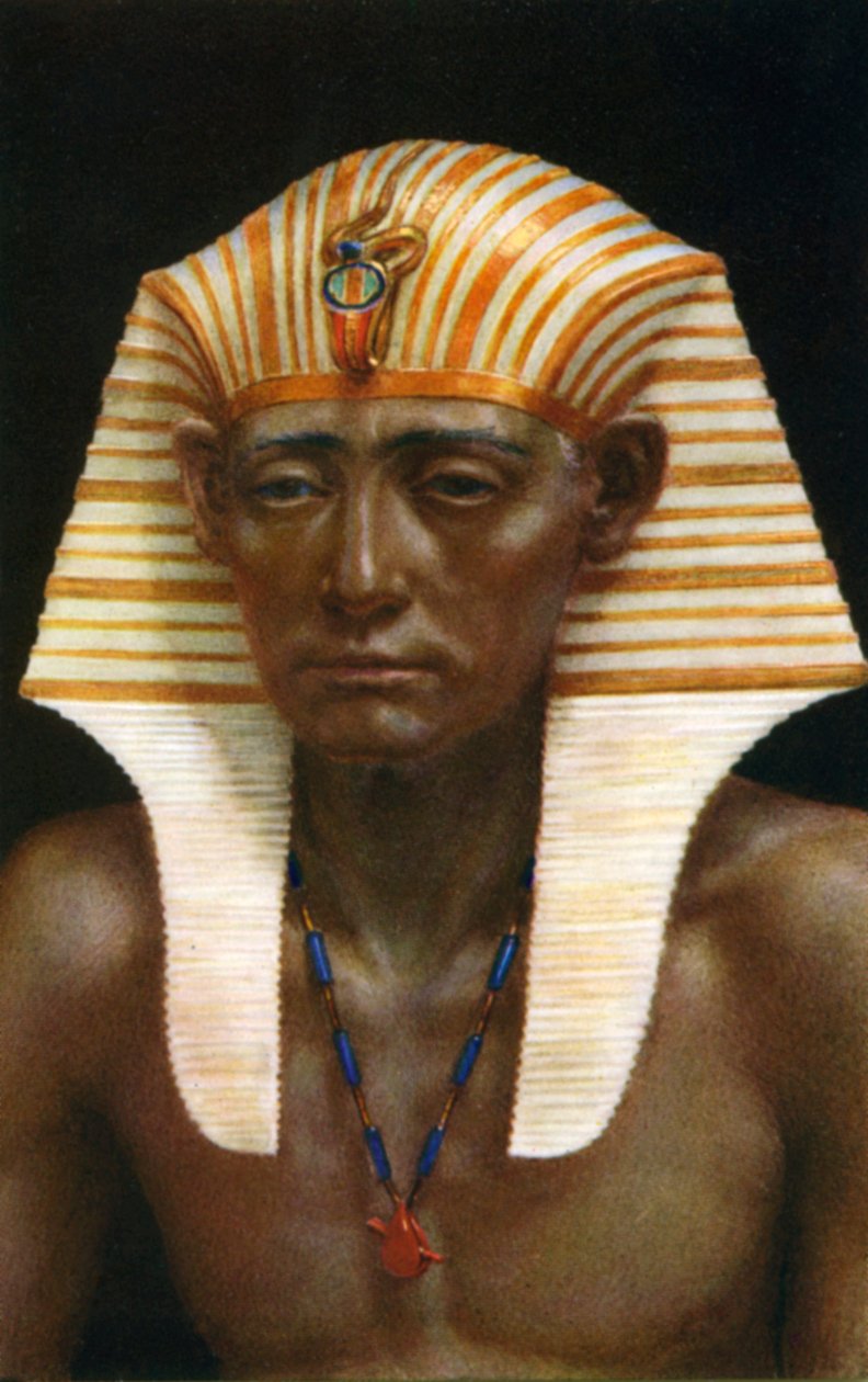 Amenemhat III, Oude Egyptische farao van de 12e dynastie, 19e eeuw v.Chr., 1926 door Winifred Mabel Brunton