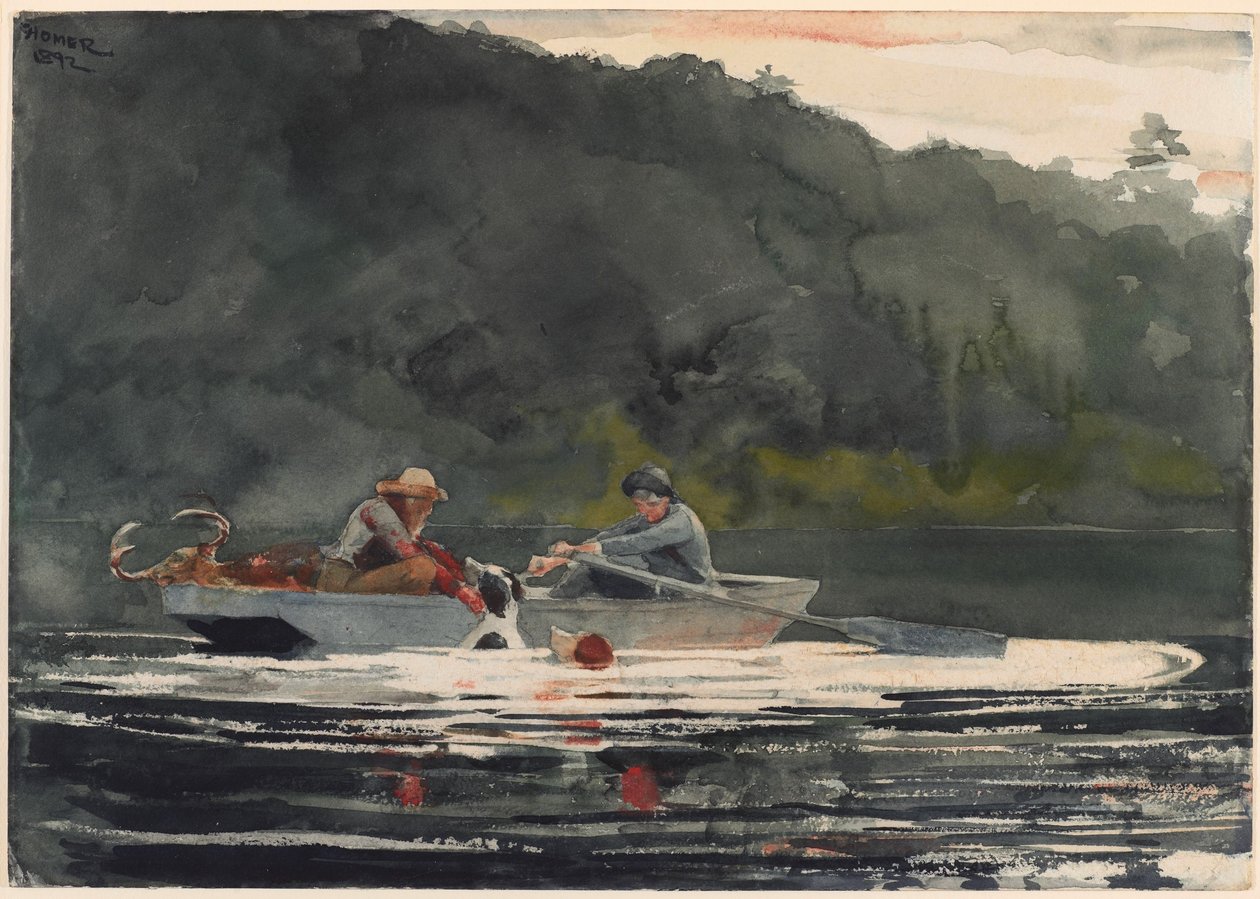 Het einde van de jacht door Winslow Homer