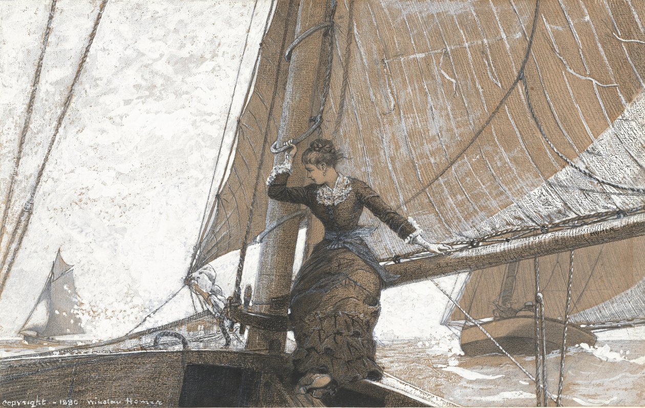 Zeilmeisje door Winslow Homer