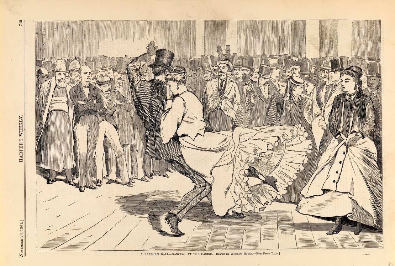 Een Parijs bal - Dansen in het casino, uit Harper