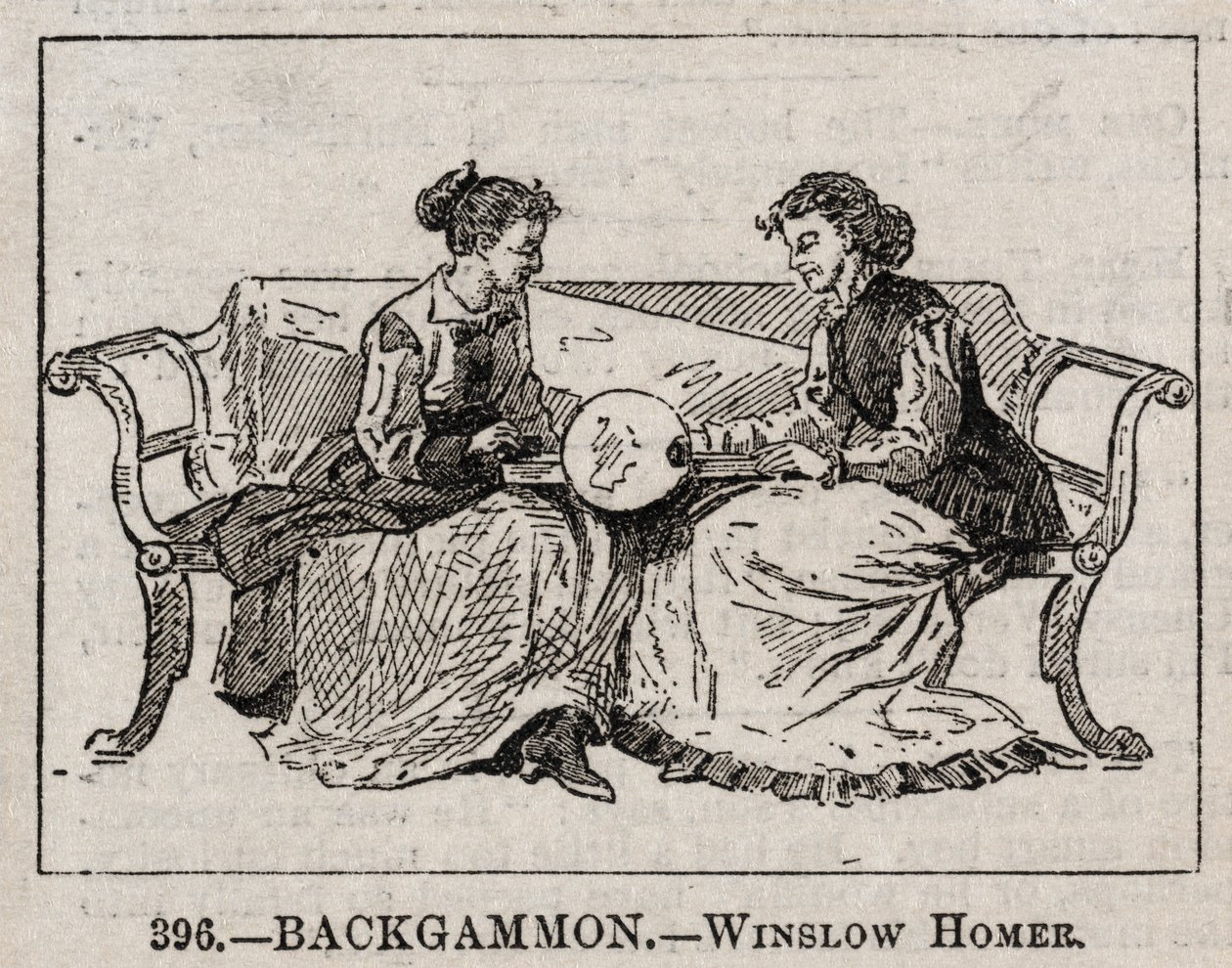 Backgammon door Winslow Homer