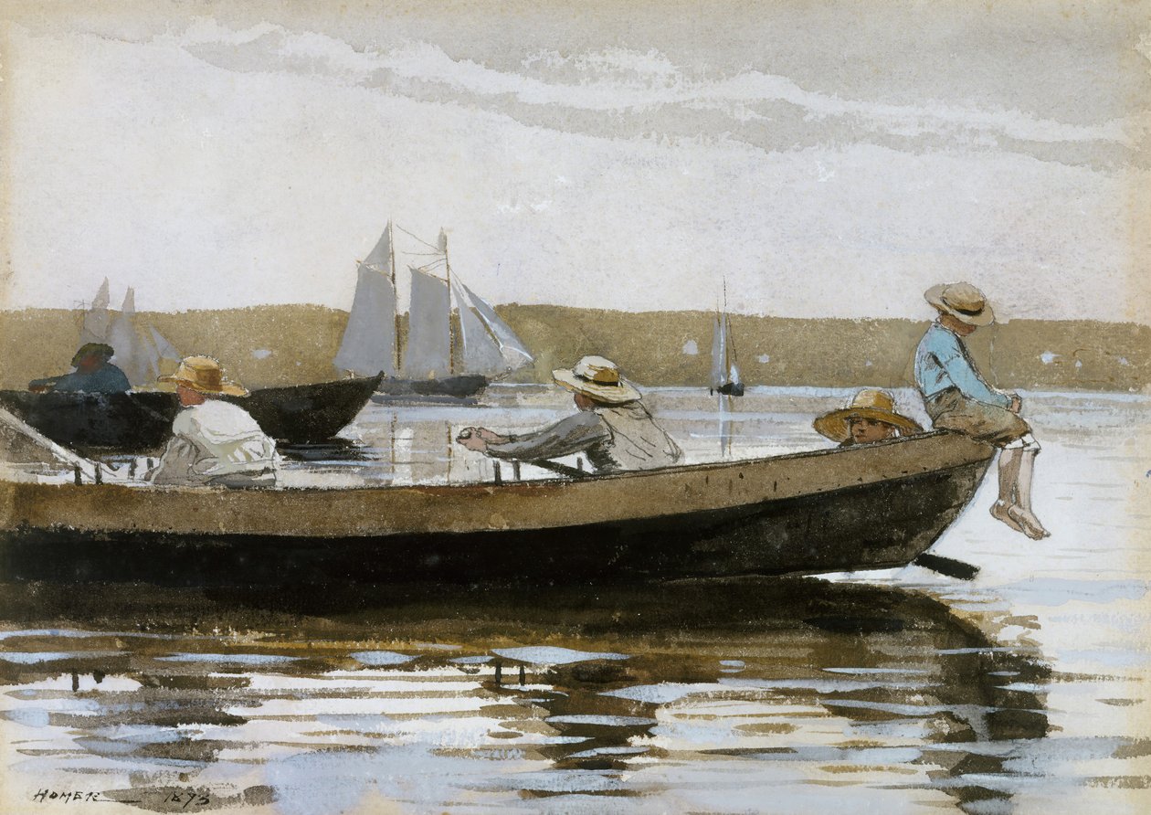 Jongens in een Dory, 1873 door Winslow Homer