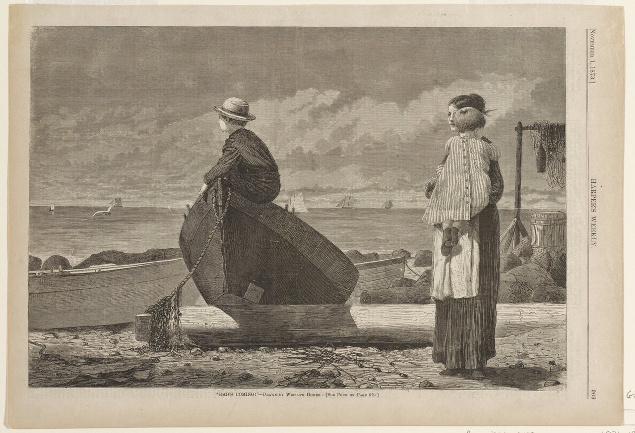 Papa komt eraan door Winslow Homer