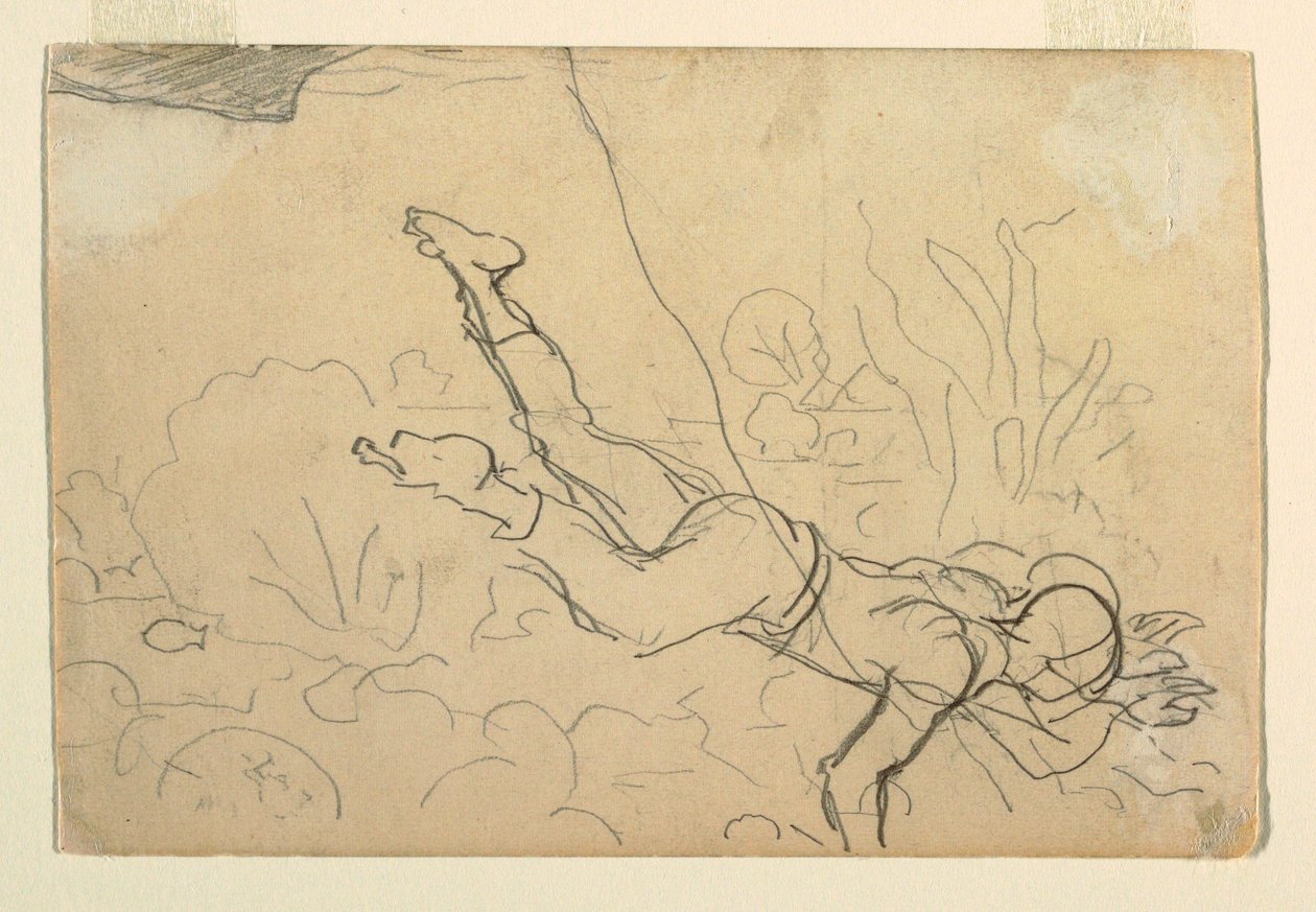 Tekening, "Conch Divers", 1885-86 door Winslow Homer