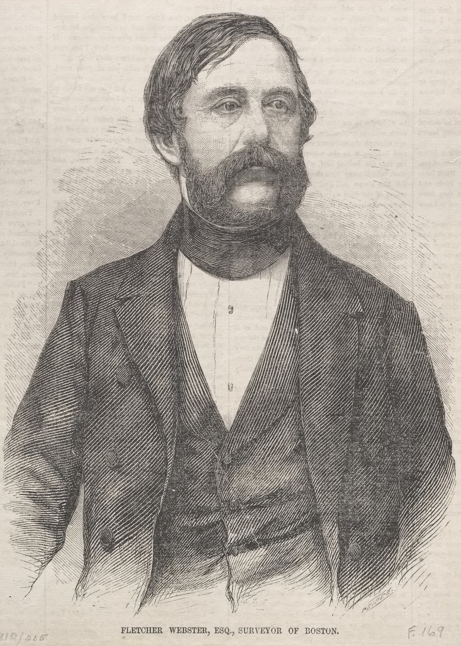Fletcher Webster, Esq., landmeter van Boston door Winslow Homer