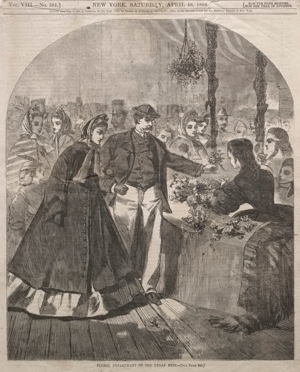 Bloemenafdeling van de Grote Beurs, 1864 door Winslow Homer