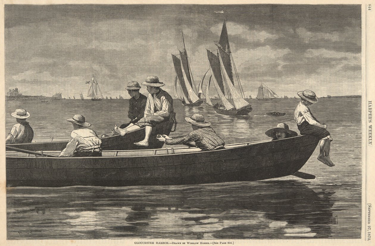Gloucester Harbor, van Harper door Winslow Homer