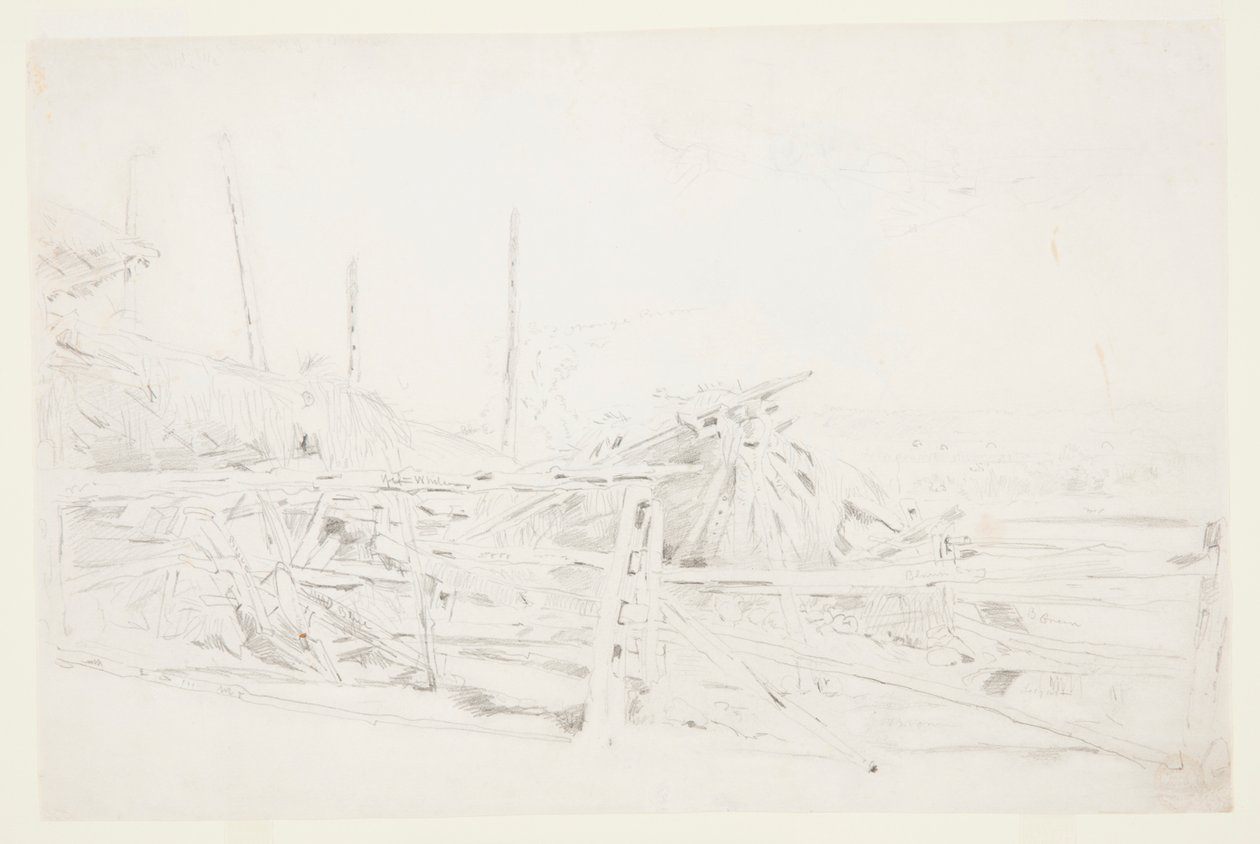 Hooiberg en Hek door Winslow Homer