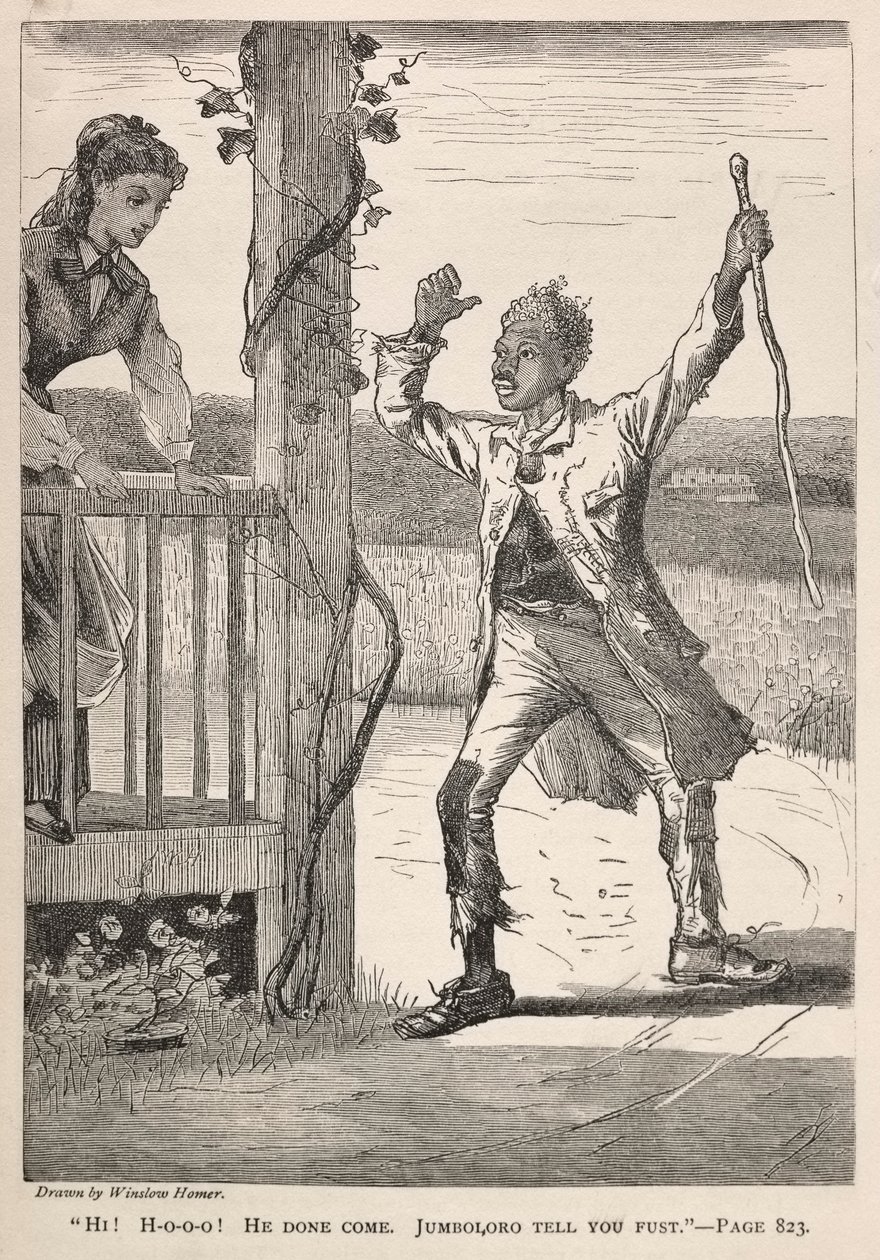 Hi! H-O-O-O! Hij is gekomen. Jumboloro vertelt het je eerst., 1869 door Winslow Homer