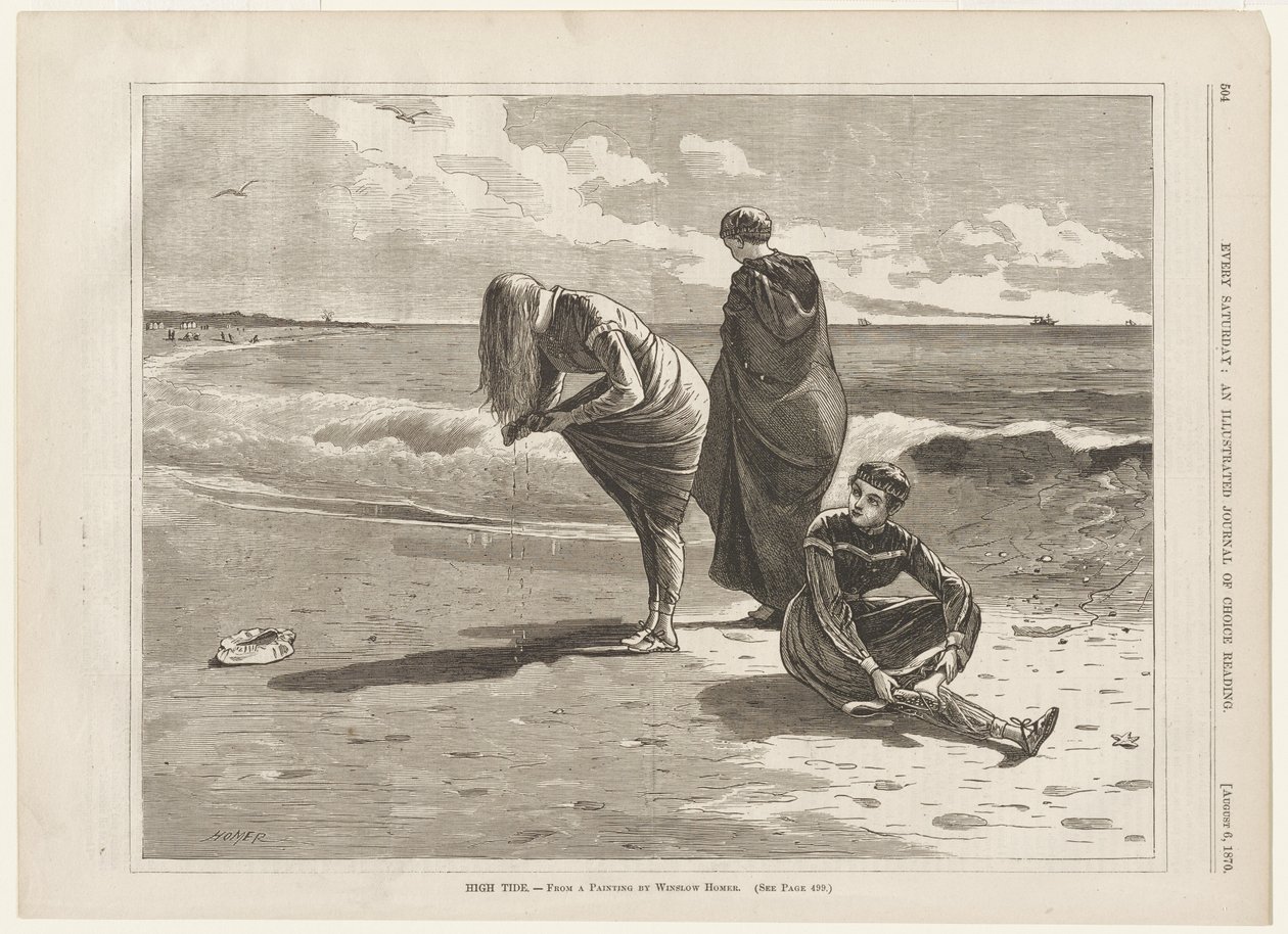 Vloed door Winslow Homer