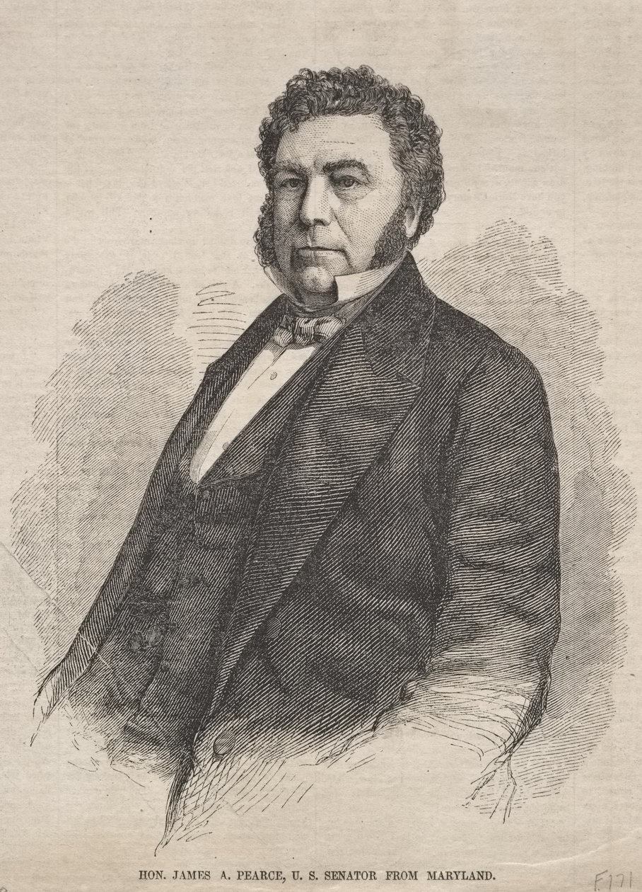 De geachte James A. Pearce, senator van Maryland voor de Verenigde Staten door Winslow Homer