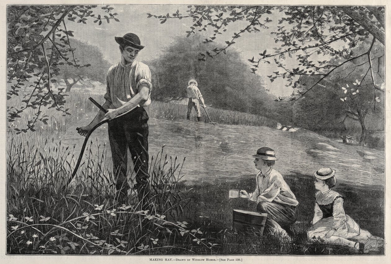 Hooi maken door Winslow Homer