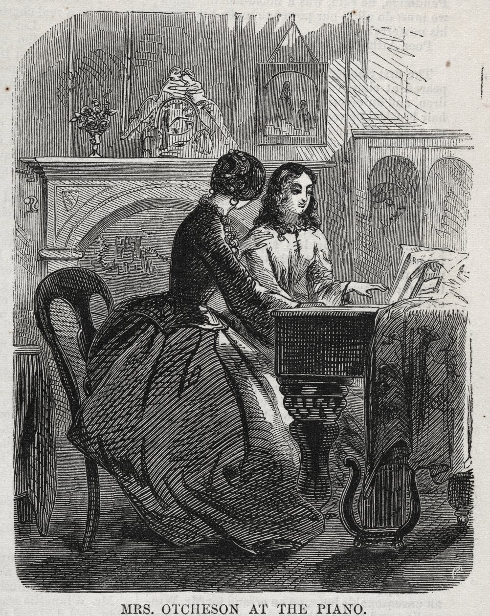 Mevrouw Otcheson aan de piano door Winslow Homer