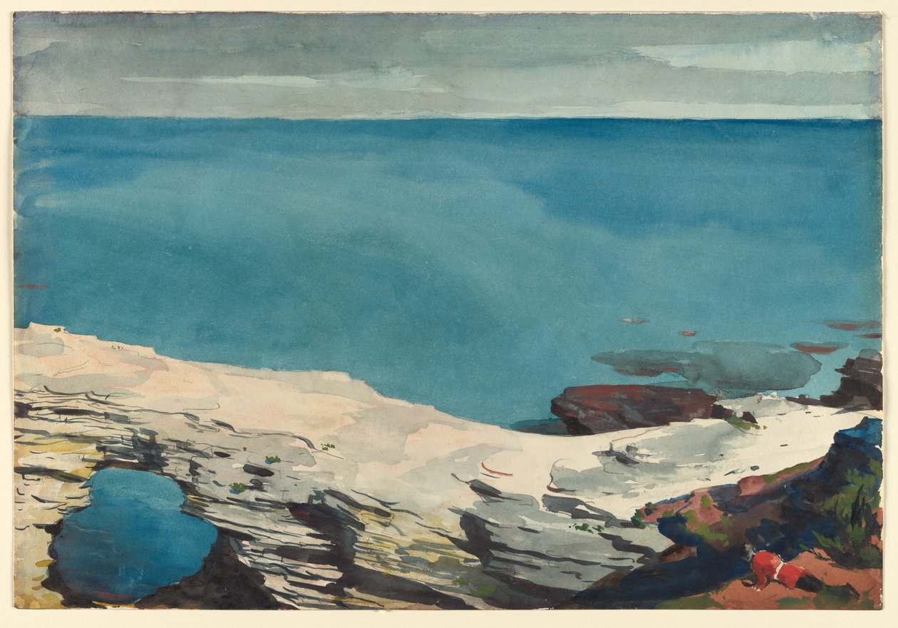 Natuurlijke brug, Bermuda door Winslow Homer