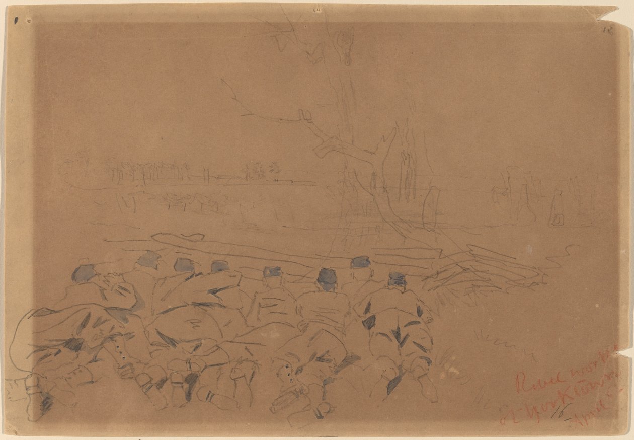 Opstandige Werken bij Yorktown, 1862 door Winslow Homer