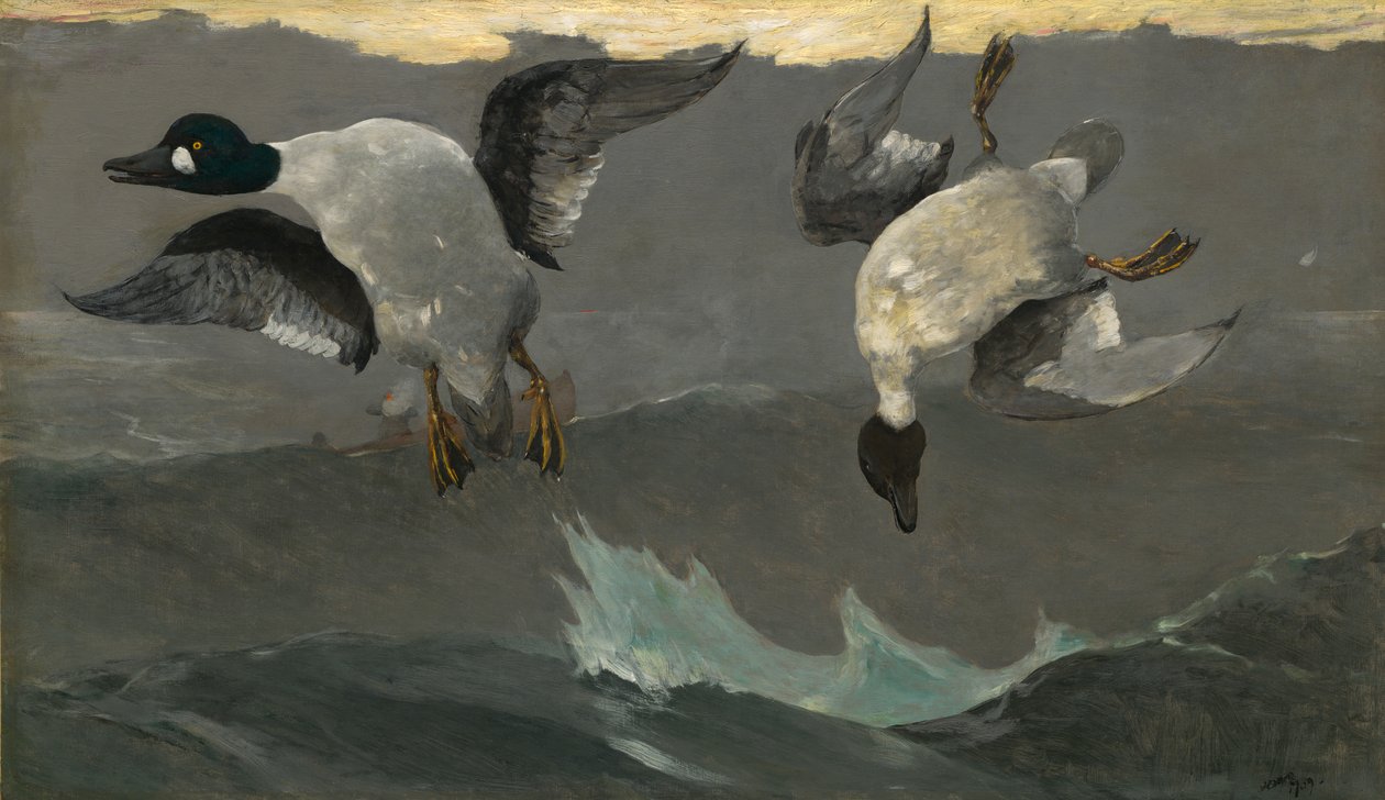 Rechts & Links door Winslow Homer