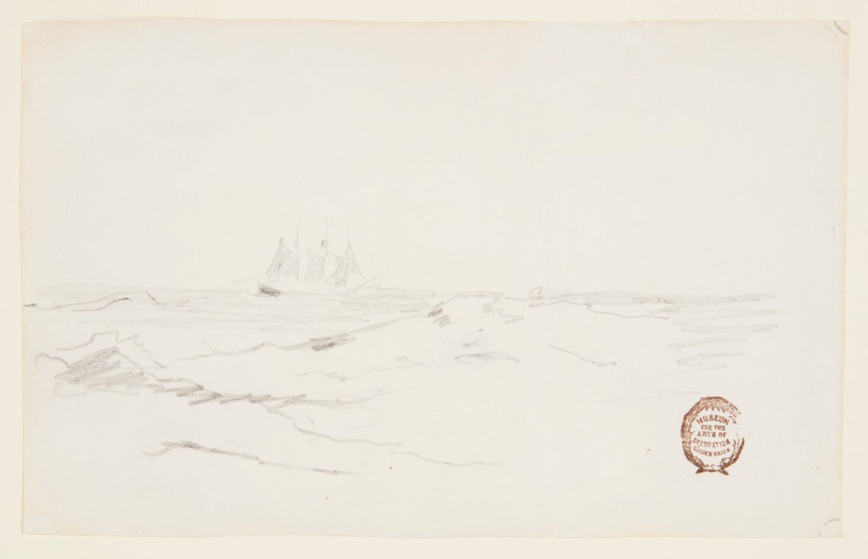 Schoener bij een Rotsachtige Kust door Winslow Homer