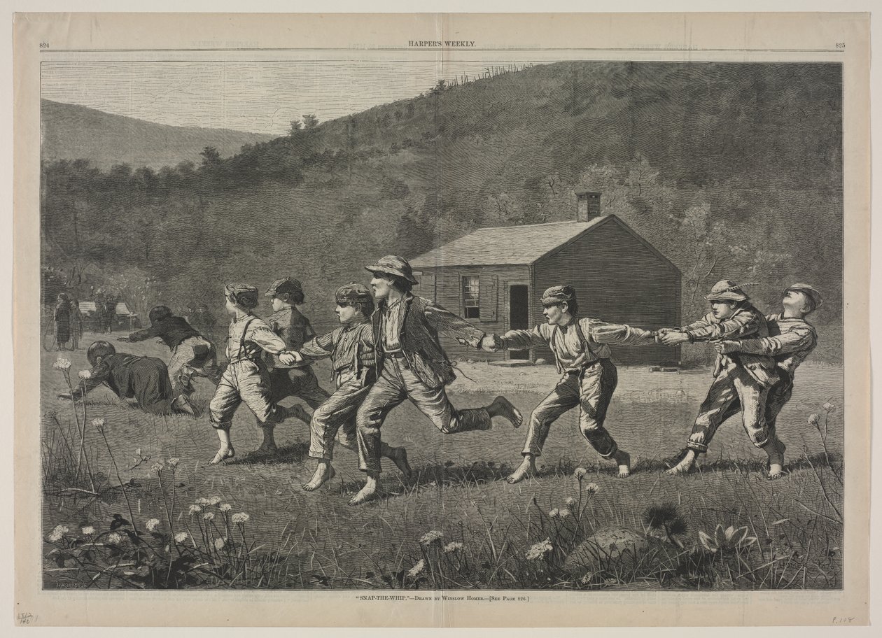 "Snap-the-Whip" door Winslow Homer