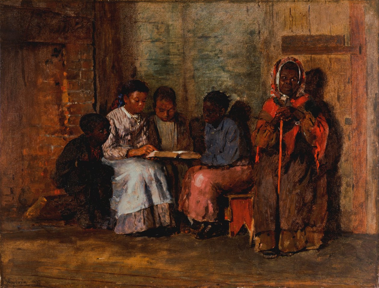 Zondagochtend in Virginia door Winslow Homer