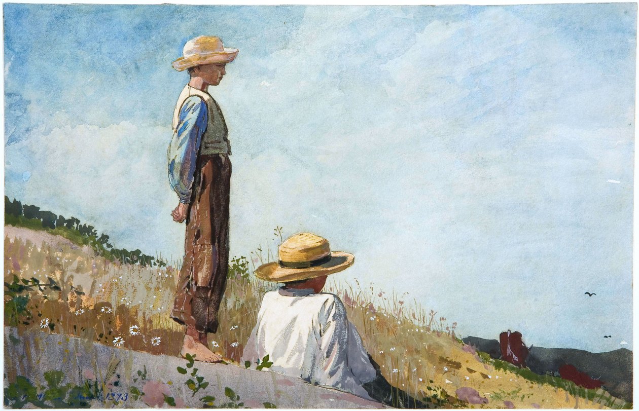 De blauwe jongen door Winslow Homer