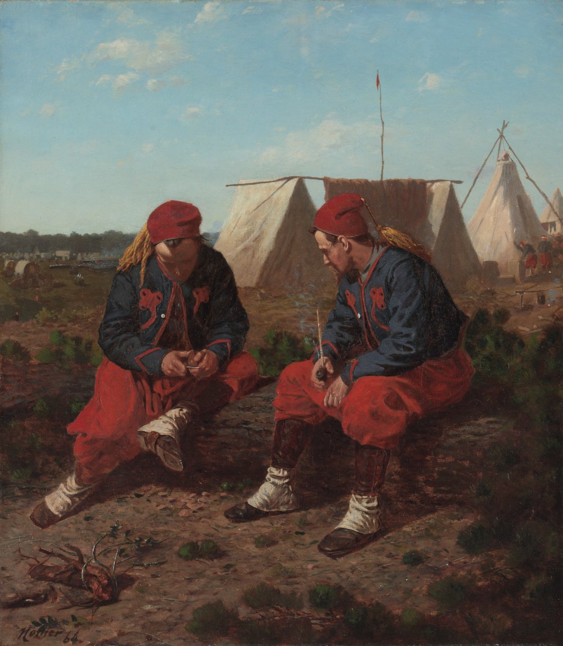 De Brierwood pijp, 1864 door Winslow Homer