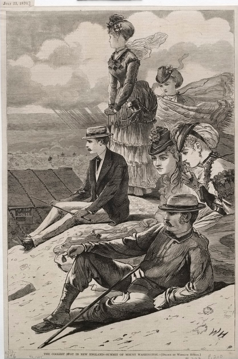 De coolste plek in New England - top van Mount Washington door Winslow Homer
