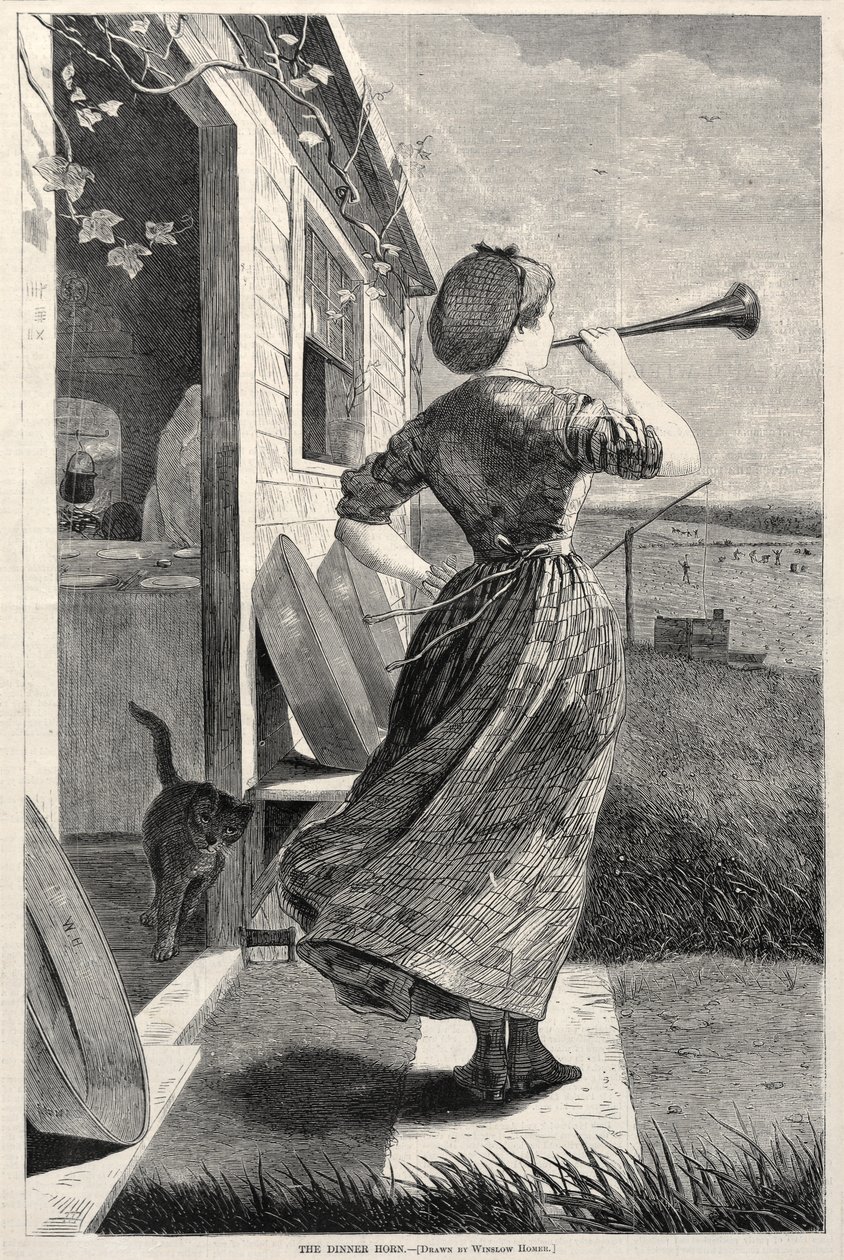 De dinerhoorn door Winslow Homer