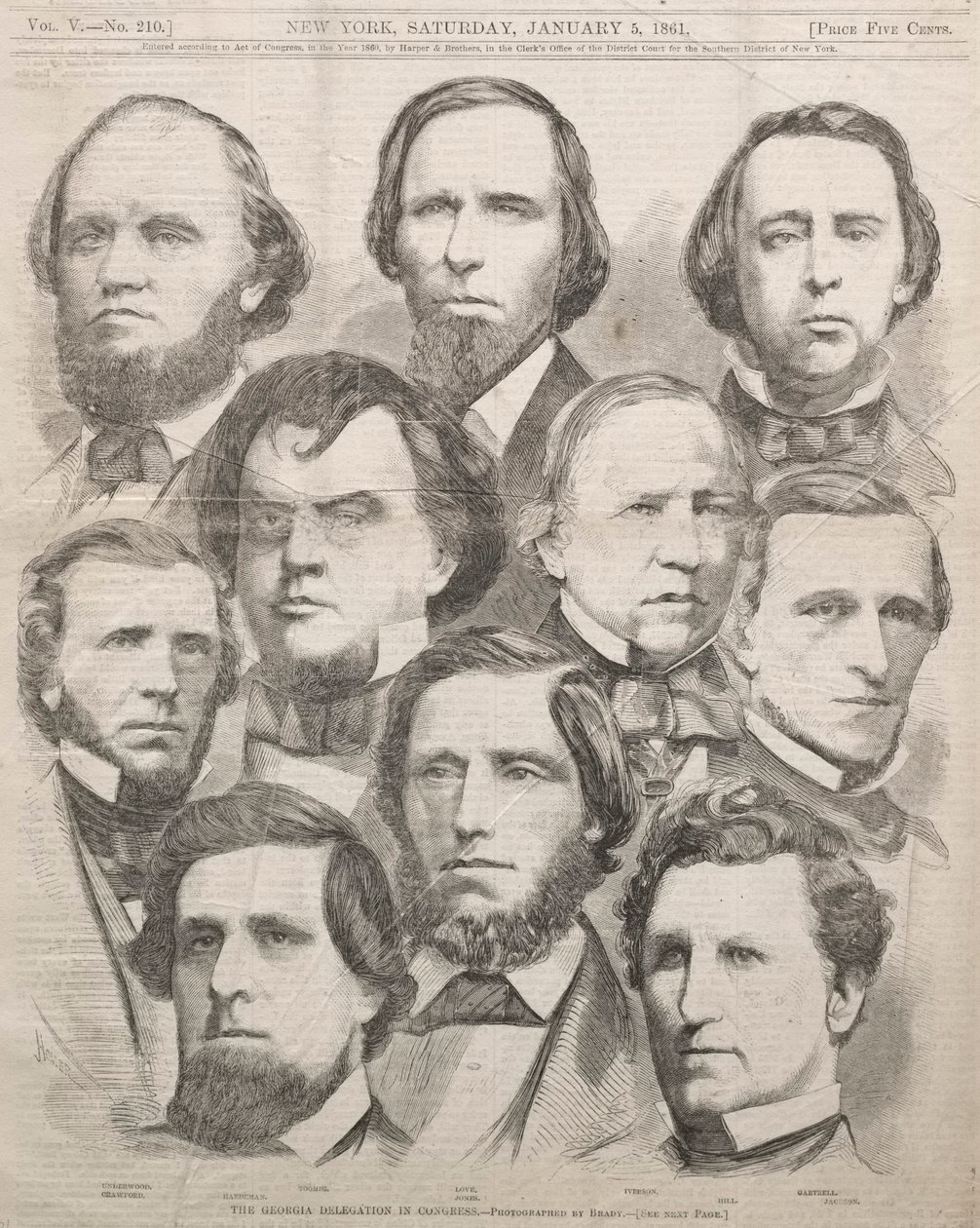 De Georgië-delegatie in het Congres door Winslow Homer