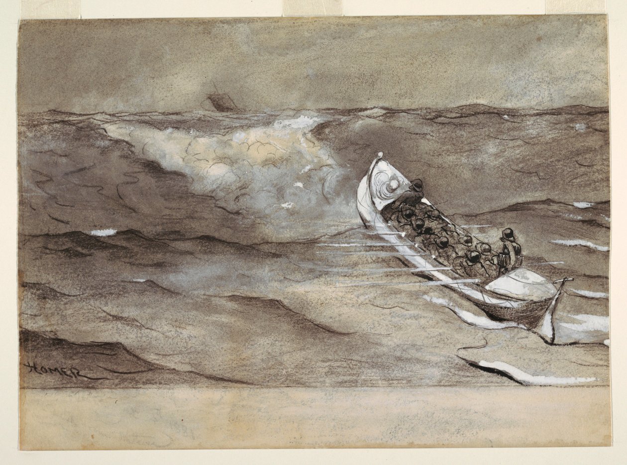 De reddingsboot door Winslow Homer