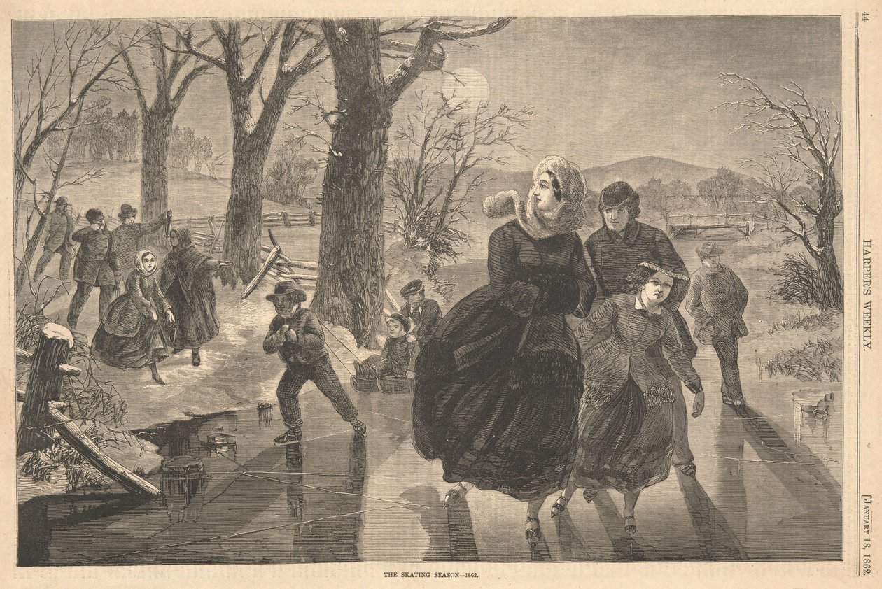 Het schaatsseizoen door Winslow Homer