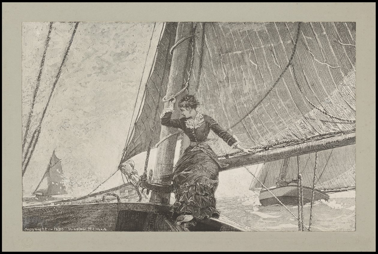 Zeilmeisje door Winslow Homer
