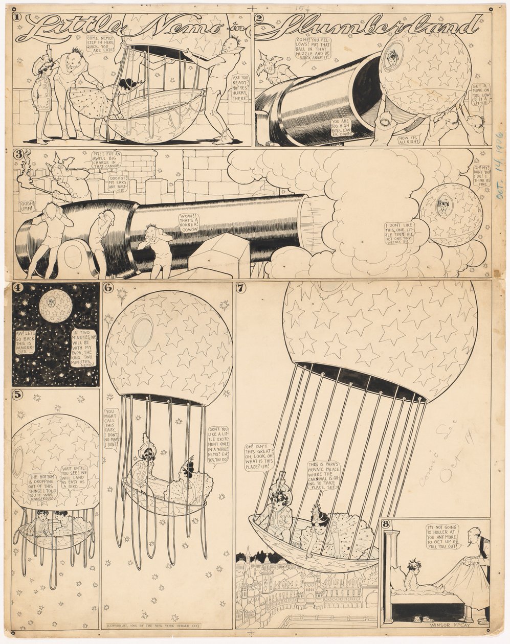 Little Nemo in Slumberland: "Ik vind dit niet leuk, niet een klein beetje, niet een klein beetje" door Winsor McCay