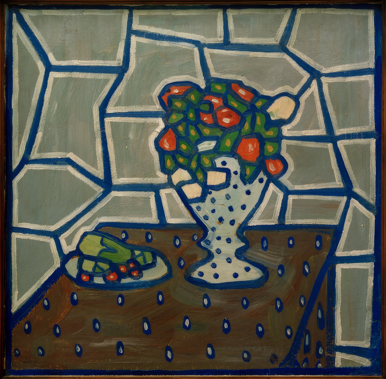 Bloemen door Wladimir Burljuk