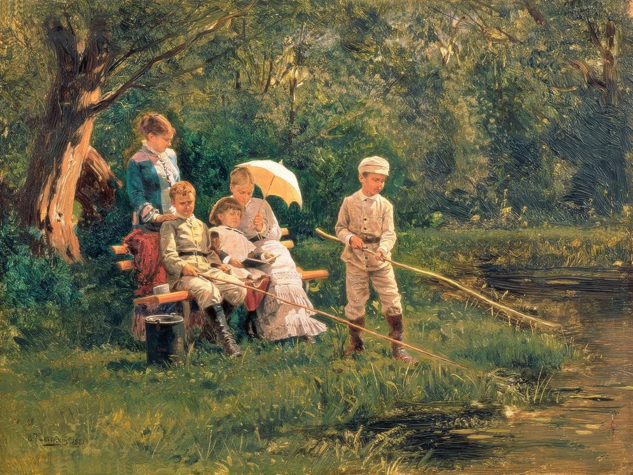 Middagzon door Wladimir Jegorowitsch Makowski