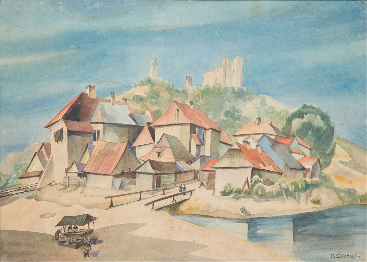 Widok Kazimierza nad Wisłą door Wladyslaw Skoczylas