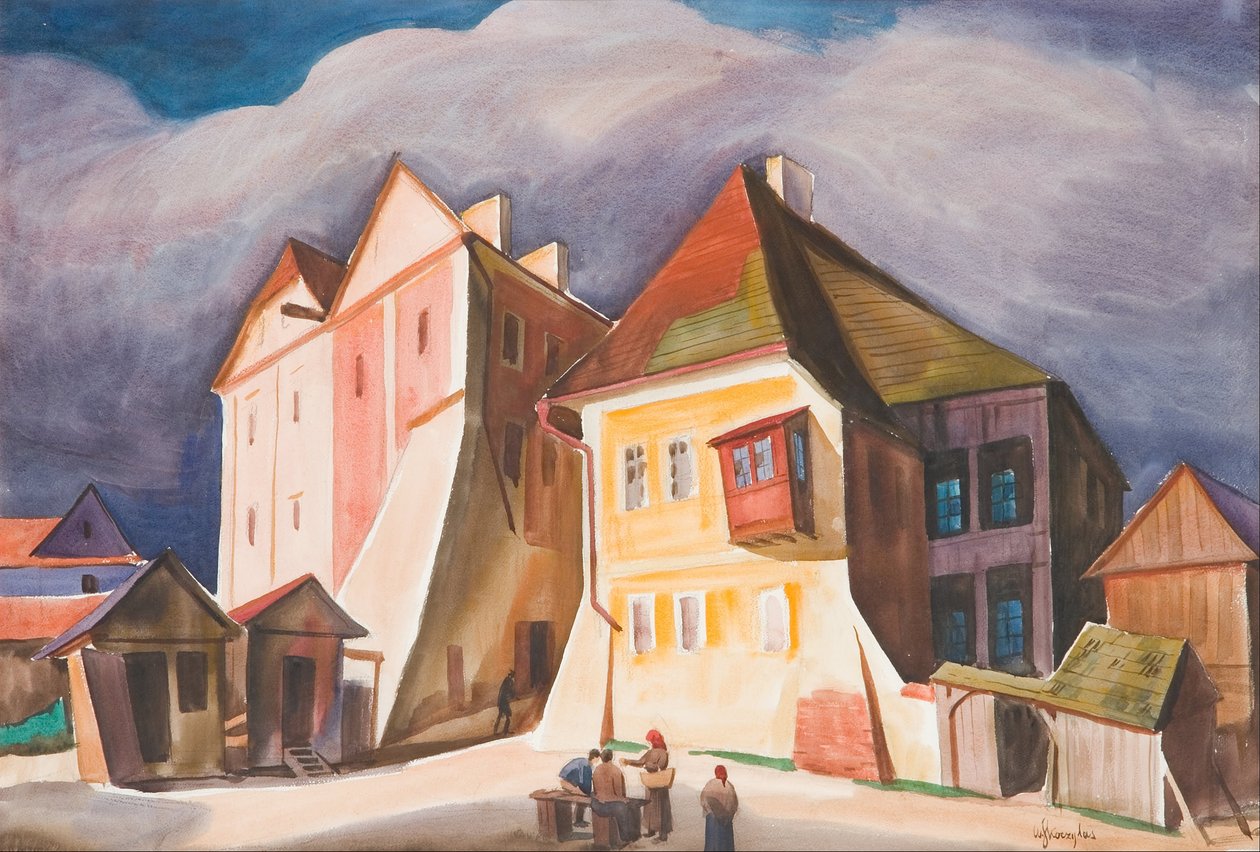 Widok Kazimierza nad Wisłą door Wladyslaw Skoczylas