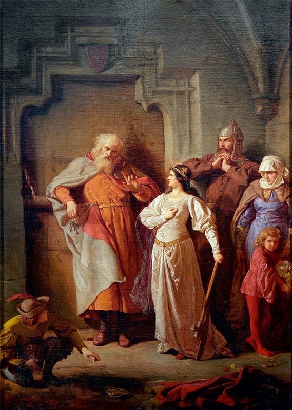 Koningin Jadwiga en Dymitr van Goraj door Wojciech Gerson