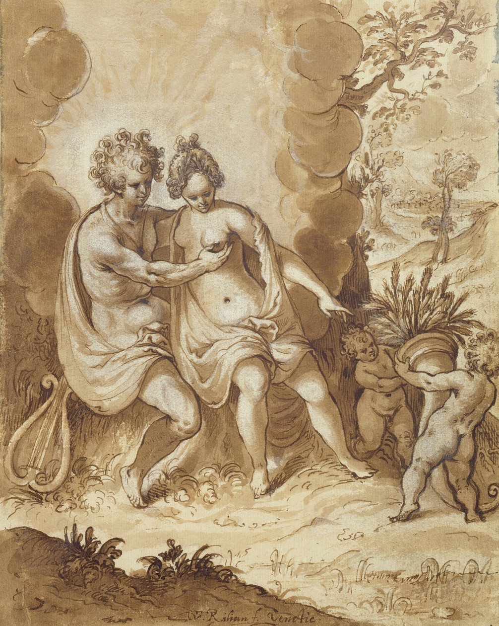 Apollo en Ceres, 1605 door Wolfgang Kilian