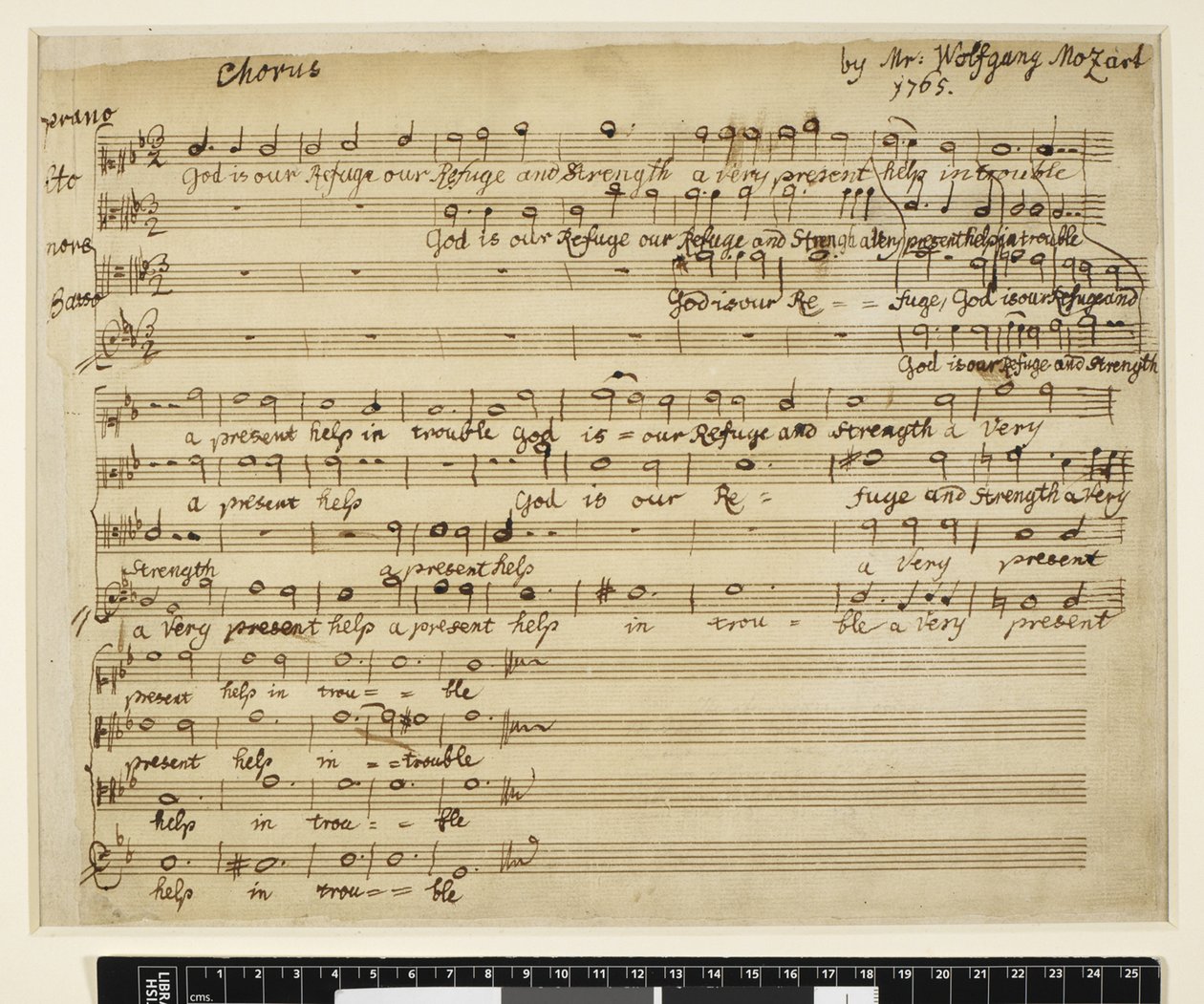 God is onze Toevlucht KV 20 ((englisch "K 20")) door Wolfgang Amadeus Mozart