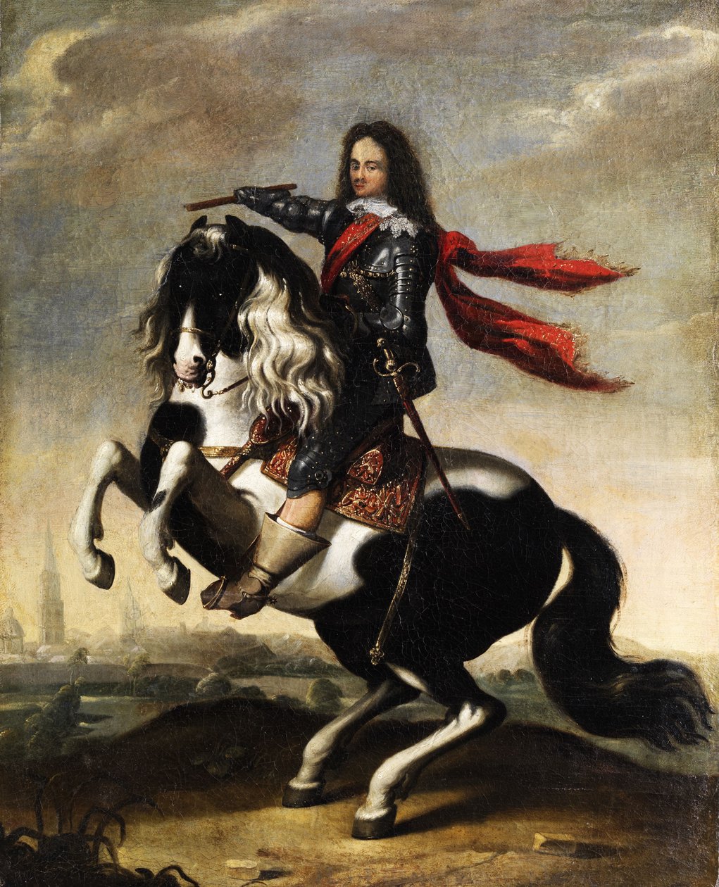 Ruiterportret van Valdemar Christian van Sleeswijk-Holstein 1622-1656 door Wolfgang Heimbach