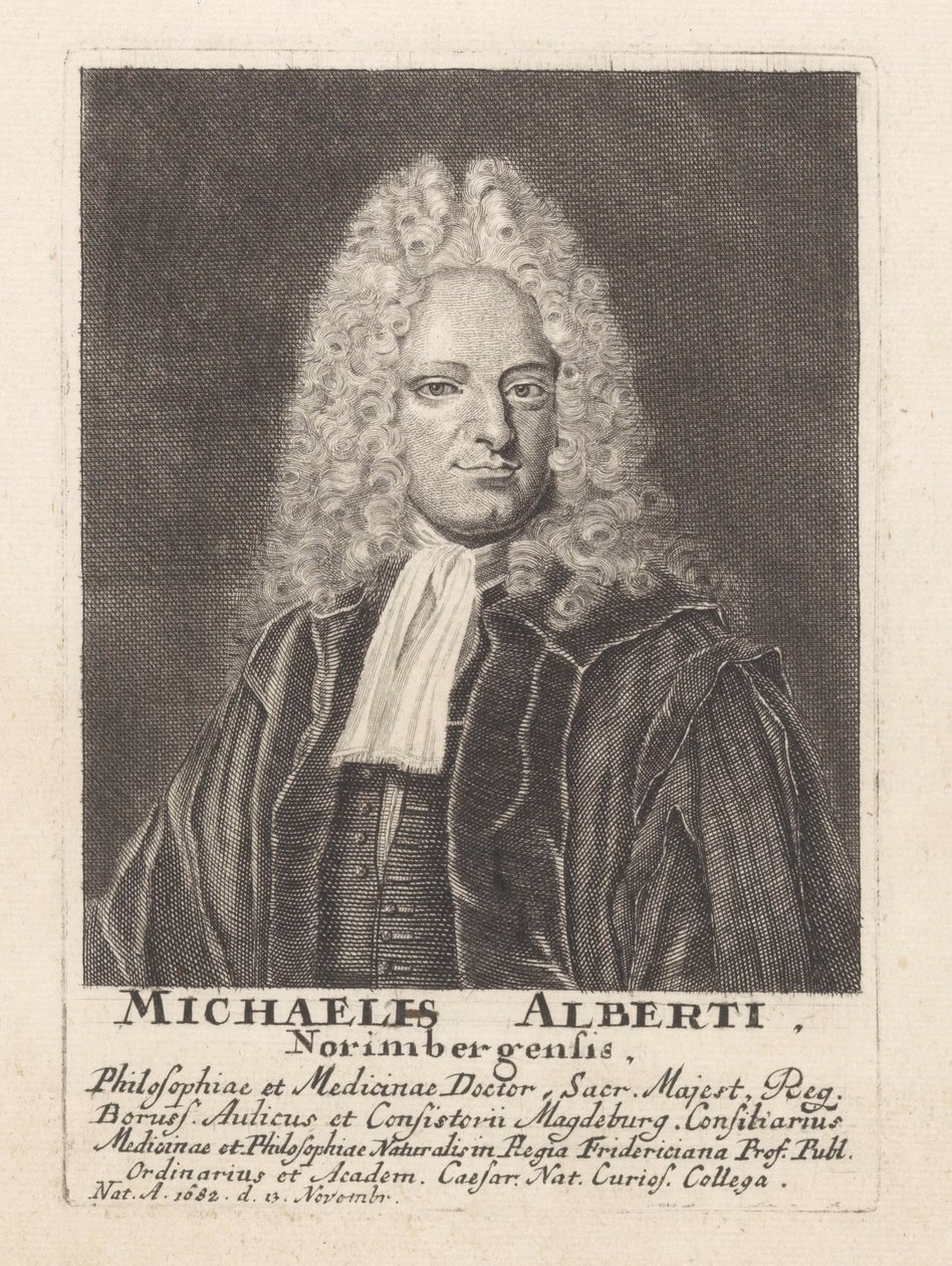 Portret van Michael Alberti door Wolfgang Philipp Kilian