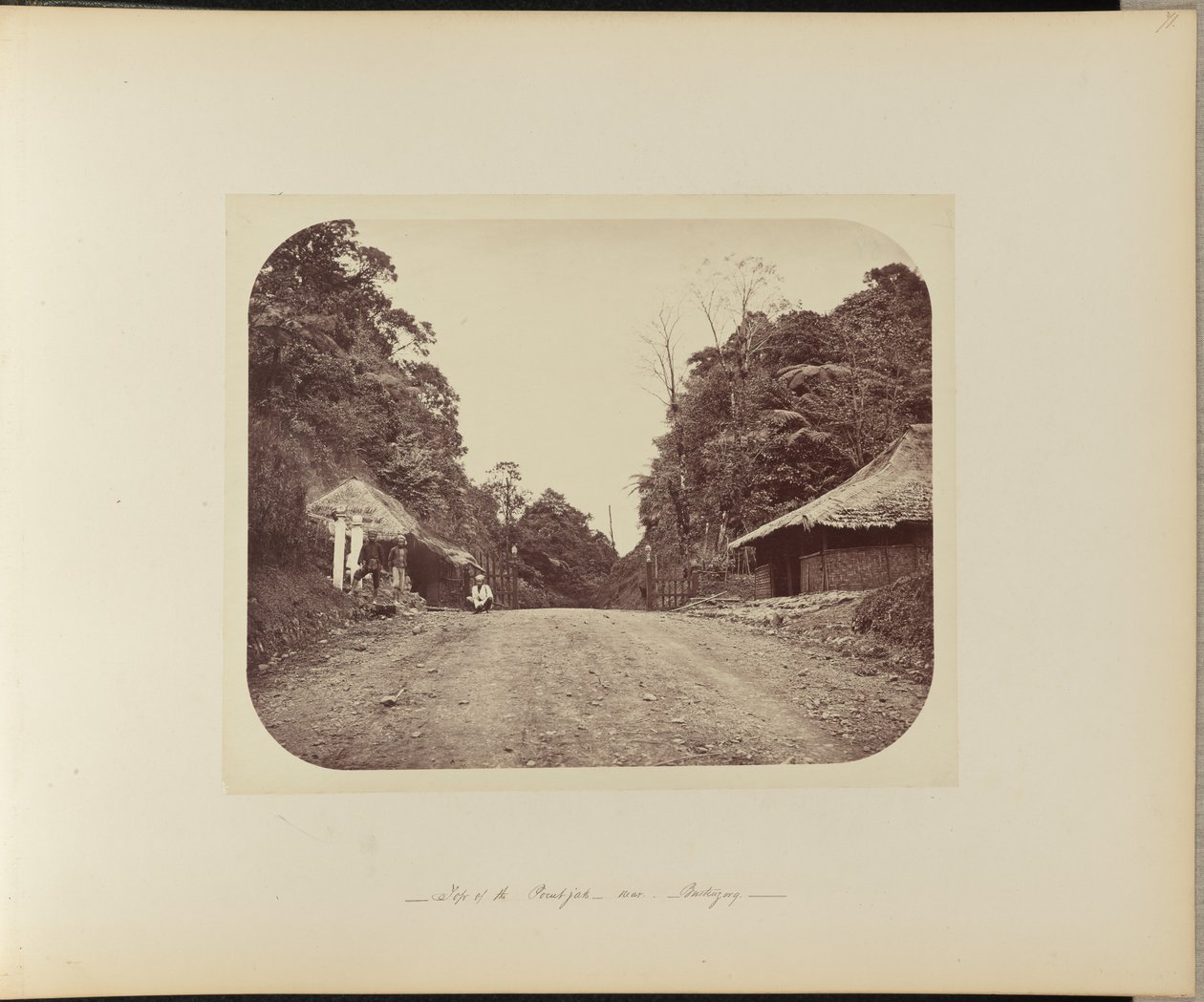 Top of the Poentjak near Buitenzorg door Woodbury and Page