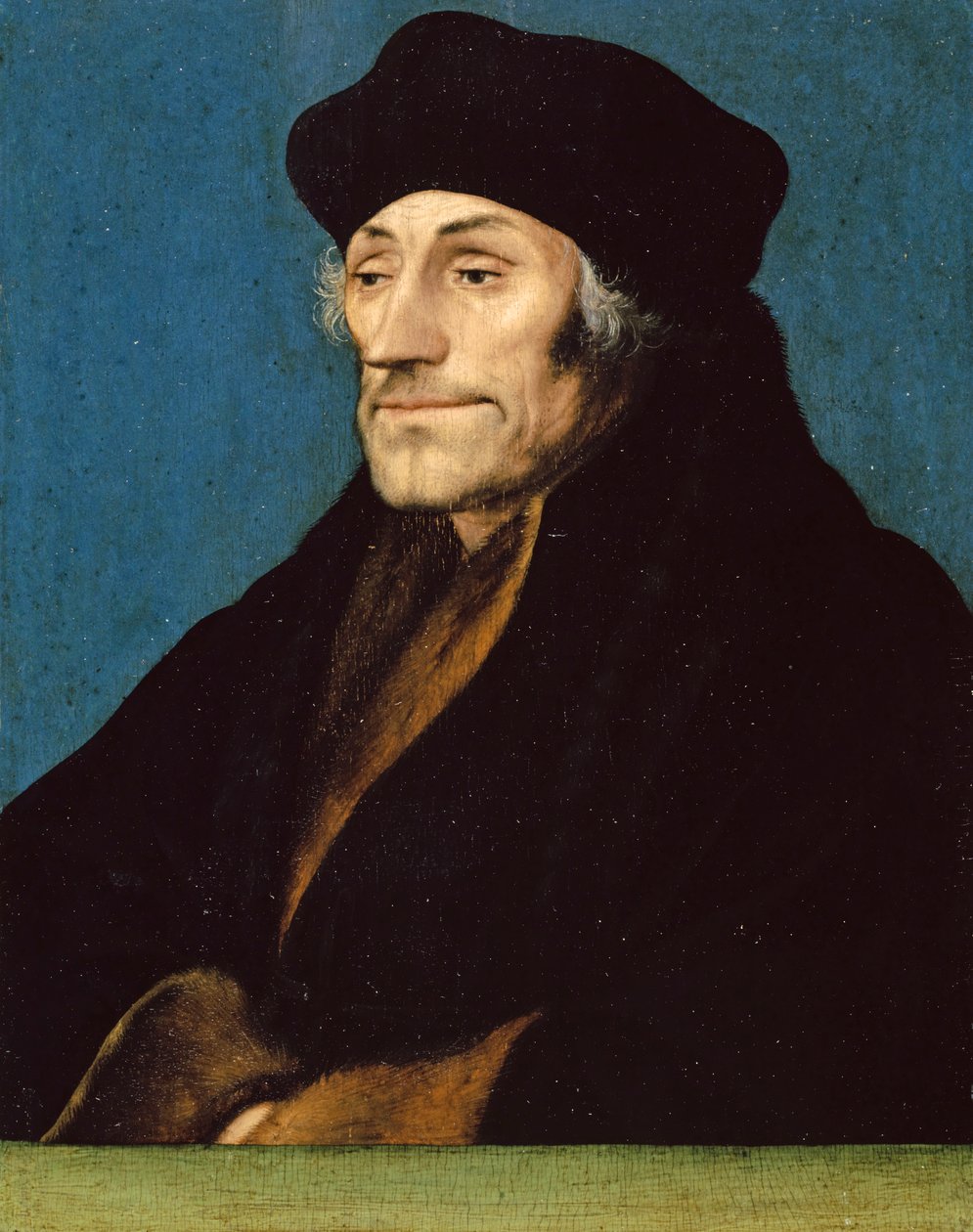 Duits: Portret van Erasmus van Rotterdam Portret van Erasmus van Rotterdam door Workshop of Hans Holbein the Younger