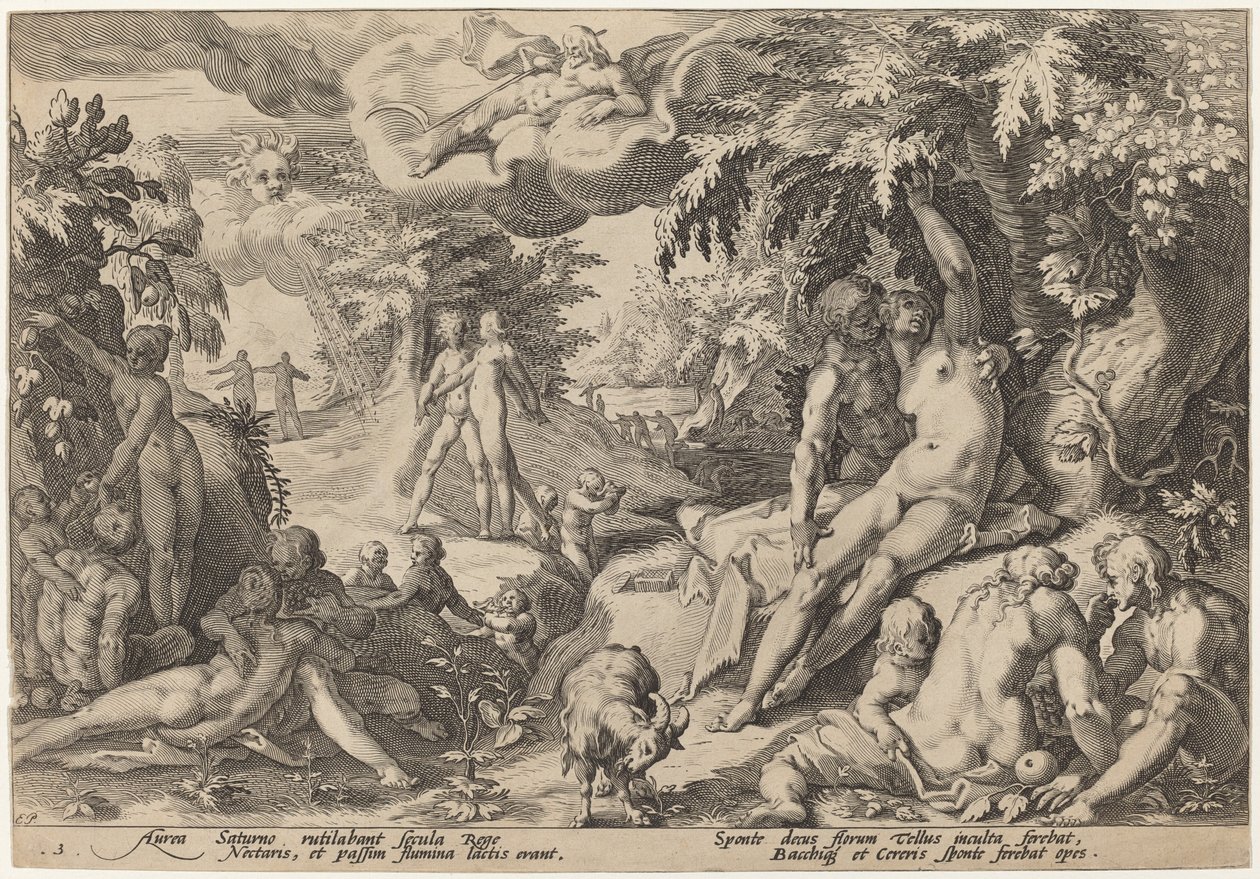 De Gouden Eeuw door Workshop of Hendrick Goltzius, after Hendrick Goltzius