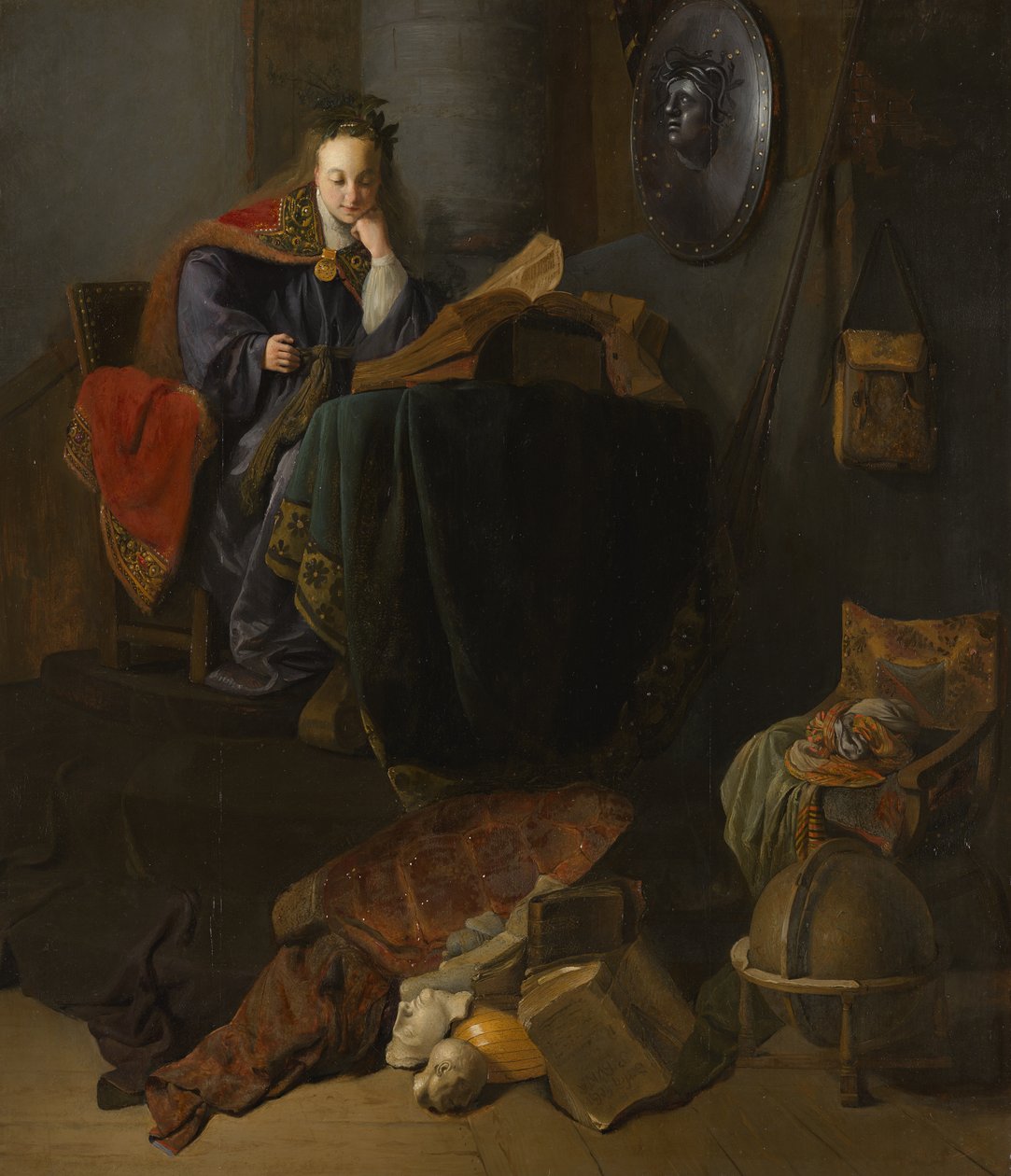 Minerva door Workshop of Rembrandt