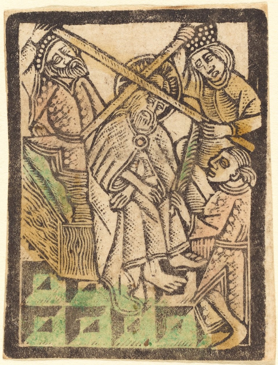 Christus gekroond met doornen, 1470-1480 door Workshop of the Master of the