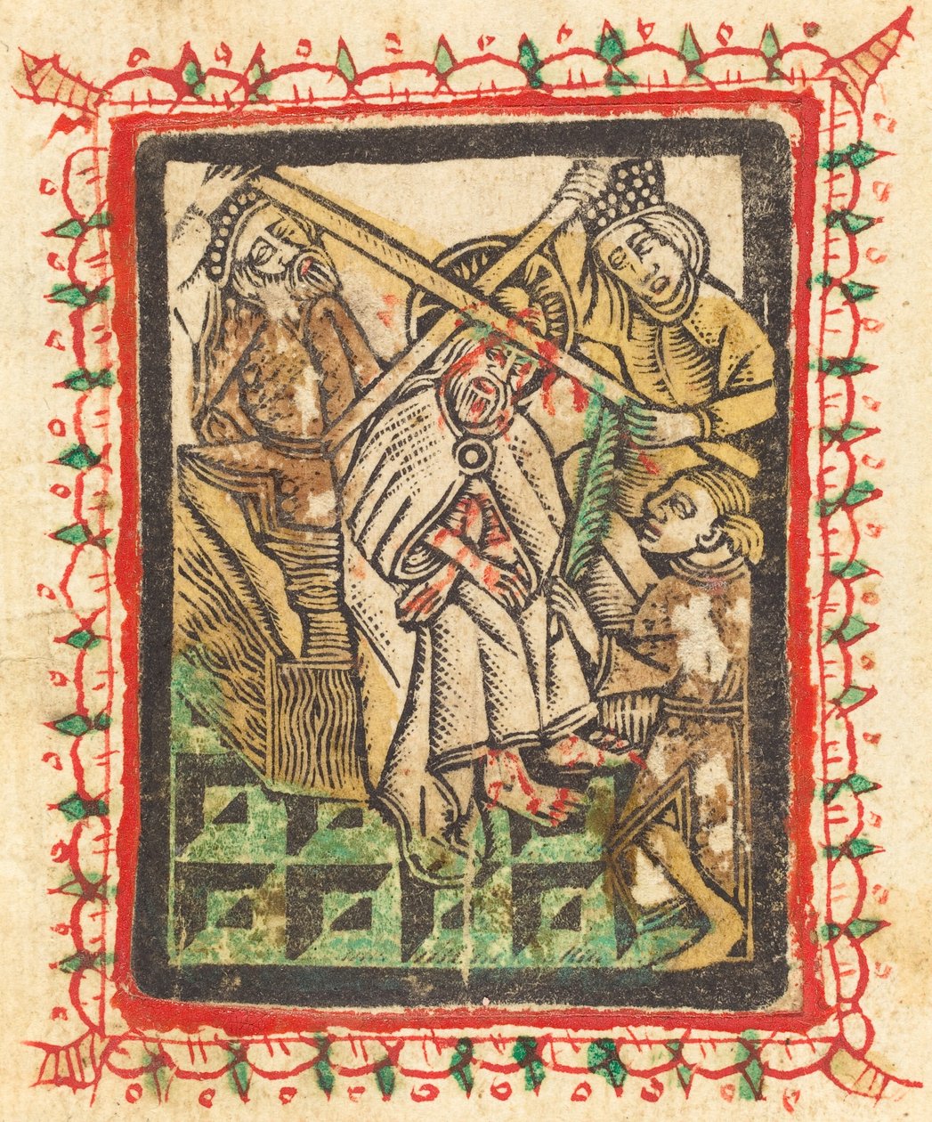 Christus Gekroond met Doornen, 1470-1480 door Workshop of the Master of the