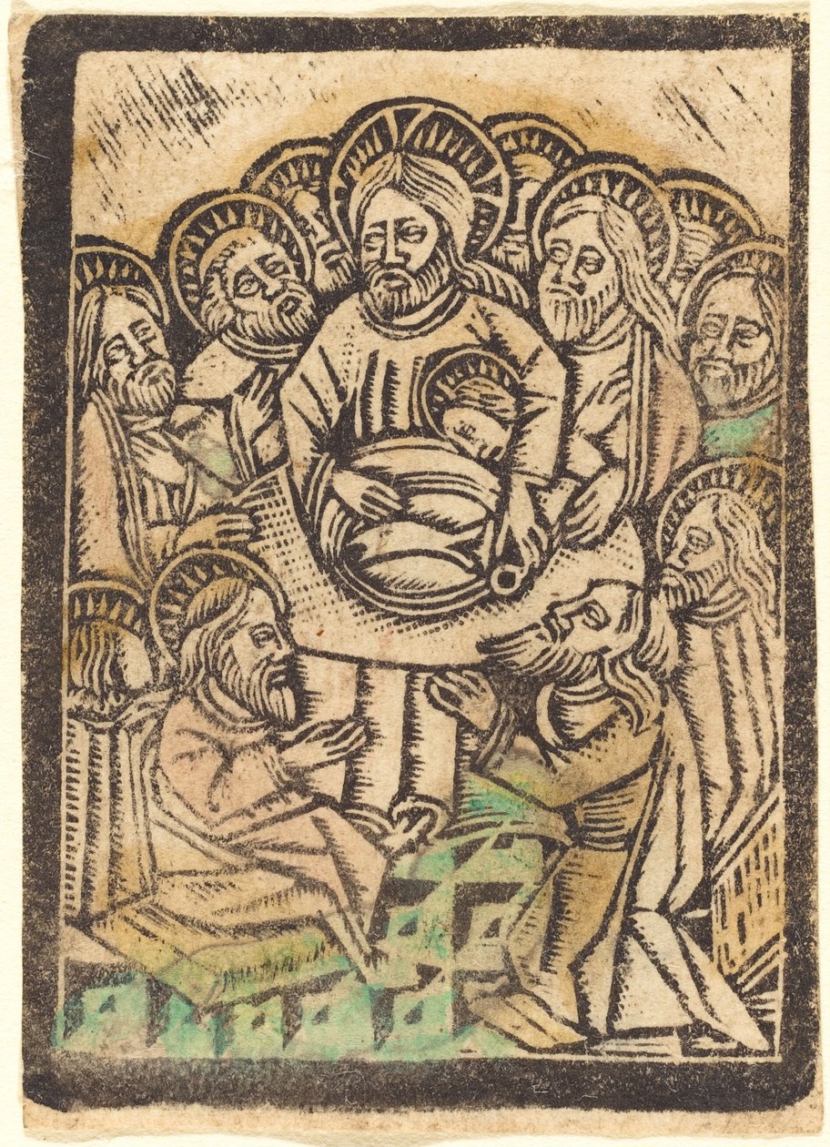 Het Laatste Avondmaal, 1470-1480 door Workshop of the Master of the