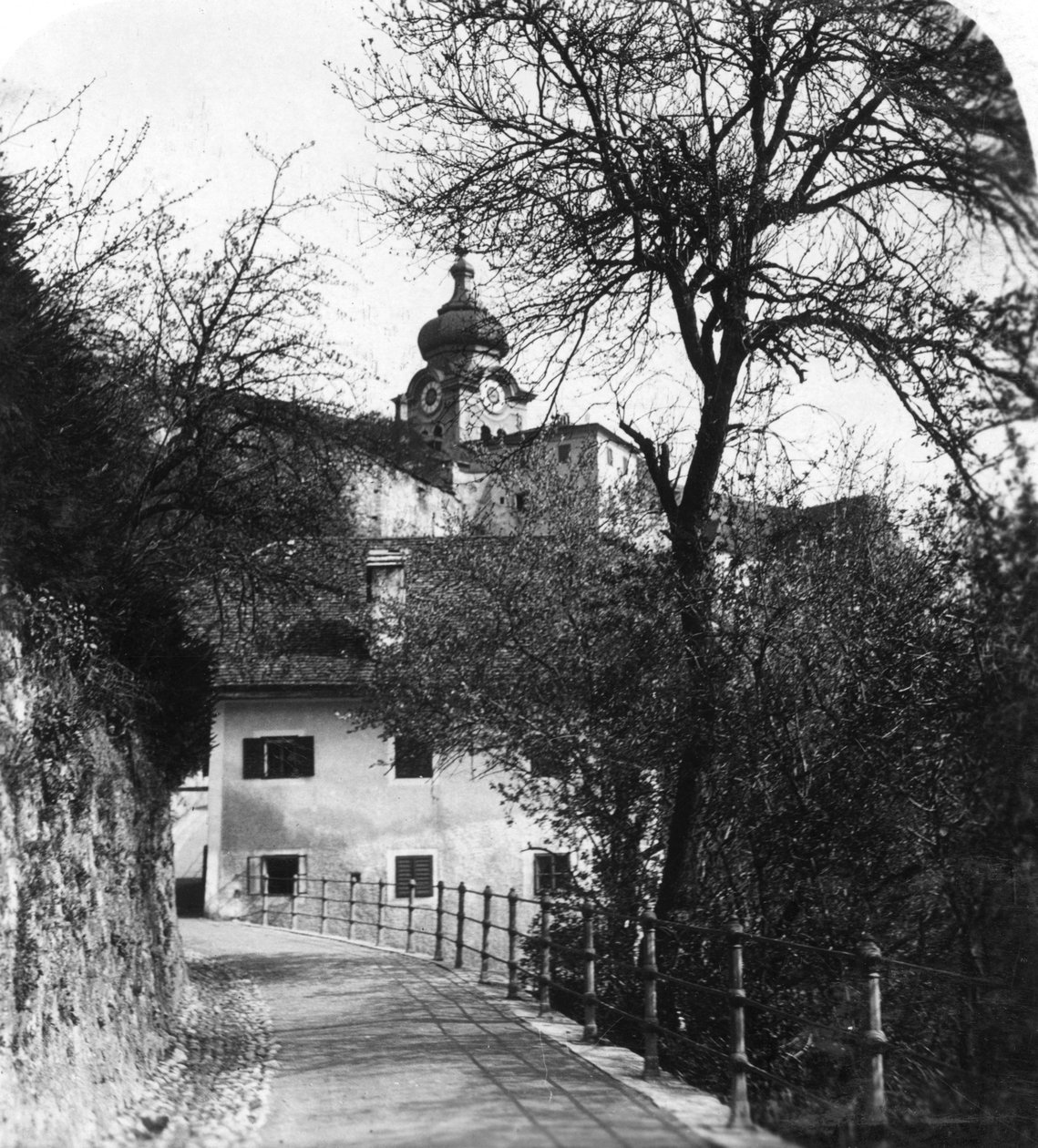 Nonnberg Abdij, Salzburg, Oostenrijk, c1900s door Wurthle and Sons